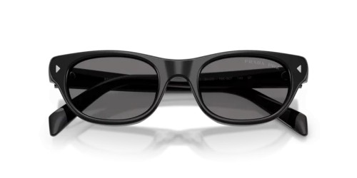 PRADA PR C08S - 16K90T - 50 - Z SOCZEWKAMI POLARYZACYJNYMI Okulary przeciwsłoneczne Czarny Kocie oczy