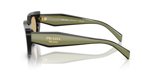 PRADA PR D02S - 03K10R - 53 Okulary przeciwsłoneczne Czarny Owalny