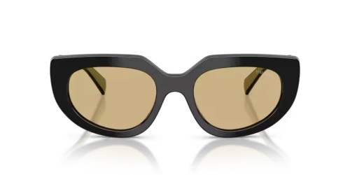 PRADA PR D02S - 03K10R - 53 Okulary przeciwsłoneczne Czarny Owalny