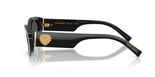 DOLCE & GABBANA DG4537 - 501/87 - 53 Okulary przeciwsłoneczne Czarny Owalny