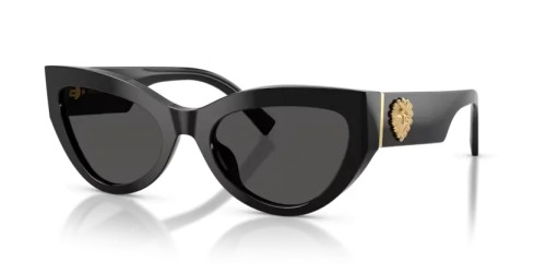 DOLCE & GABBANA DG4536 - 501/87 - 55 Okulary przeciwsłoneczne Czarny Kocie oczy