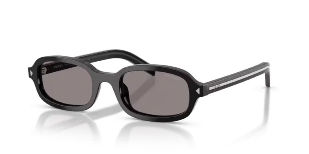 PRADA PR D06S - 16K03D - 50 Okulary przeciwsłoneczne Czarny Owalny