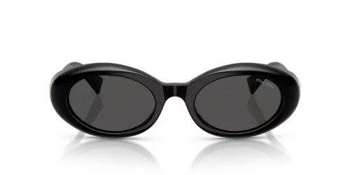 MIU MIU MU B09S - 16K08Z - 52 Okulary przeciwsłoneczne Czarny Owalny