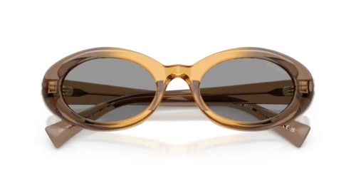 MIU MIU MU B09S - 24M50Q - 52 Okulary przeciwsłoneczne Beżowy Owalny