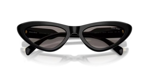MIU MIU MU B11SU - 16K80Q - 55 Okulary przeciwsłoneczne Czarny Kocie oczy