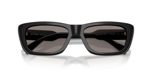 MIU MIU MU B12S - 16K80Q - 56 Okulary przeciwsłoneczne Czarny Prostokątny