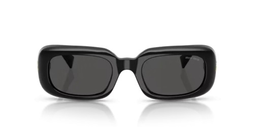 MIU MIU MU B13S - 16K08Z - 52 Okulary przeciwsłoneczne Czarny Prostokątny