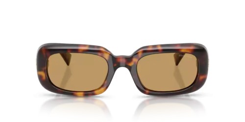 MIU MIU MU B13S - 27L10Y - 52 Okulary przeciwsłoneczne Havanna Prostokątny