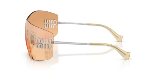 MIU MIU MU B53S - 1BC80Y - 144 Okulary przeciwsłoneczne Srebrny Prostokątny