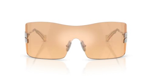 MIU MIU MU B53S - 1BC80Y - 144 Okulary przeciwsłoneczne Srebrny Prostokątny