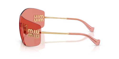 MIU MIU MU B53S - 5AK20Y - 144 Okulary przeciwsłoneczne Złoty Prostokątny
