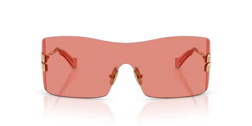 MIU MIU MU B53S - 5AK20Y - 144 Okulary przeciwsłoneczne Złoty Prostokątny