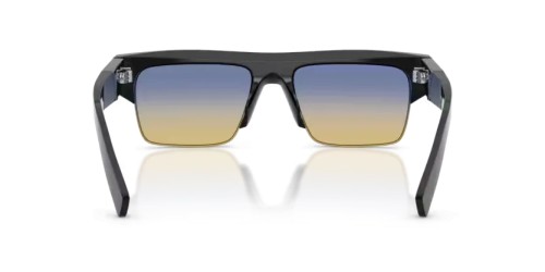 PRADA PR D12SU - 16K50E - 55 Okulary przeciwsłoneczne Czarny Prostokątny