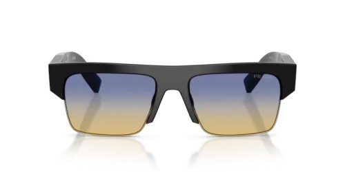 PRADA PR D12SU - 16K50E - 55 Okulary przeciwsłoneczne Czarny Prostokątny