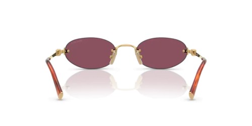 MIU MIU 0MU A54S - 5AK20Y - 51 Okulary przeciwsłoneczne Złoty Owalny