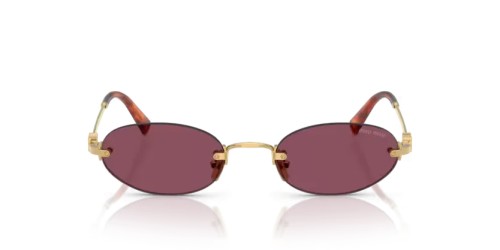 MIU MIU 0MU A54S - 5AK20Y - 51 Okulary przeciwsłoneczne Złoty Owalny