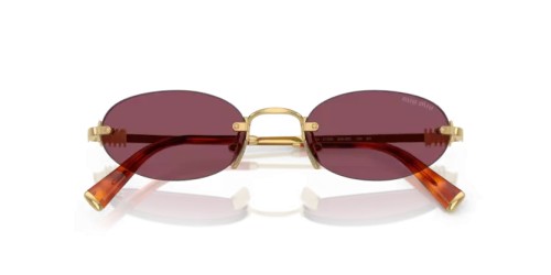 MIU MIU 0MU A54S - 5AK20Y - 51 Okulary przeciwsłoneczne Złoty Owalny