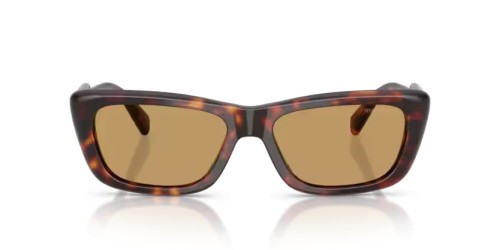 MIU MIU MU B12S - 27L10Y - 56 Okulary przeciwsłoneczne Havanna Prostokątny