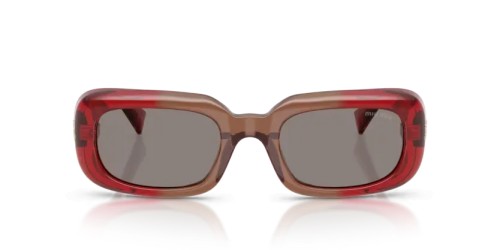 MIU MIU MU B13S - 23M80Q - 52 Okulary przeciwsłoneczne Burgundija Prostokątny