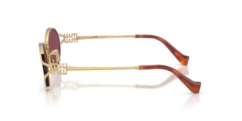 MIU MIU MU 52YS - 5AK20Y - 54 Okulary przeciwsłoneczne Złoty Owalny