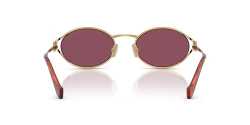 MIU MIU MU 52YS - 5AK20Y - 54 Okulary przeciwsłoneczne Złoty Owalny