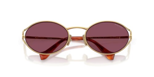MIU MIU MU 52YS - 5AK20Y - 54 Okulary przeciwsłoneczne Złoty Owalny