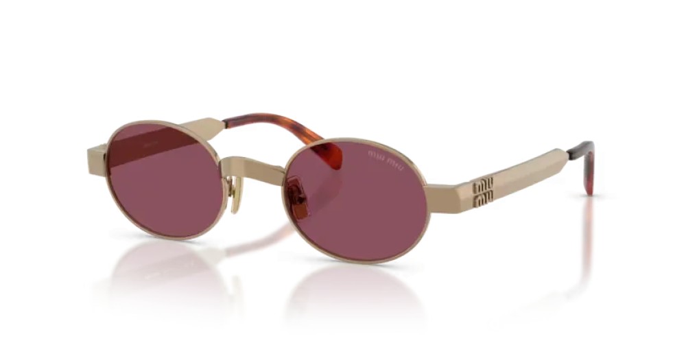 MIU MIU MU B51S - 7OE30Y - 47 Okulary przeciwsłoneczne Brąz Owalny