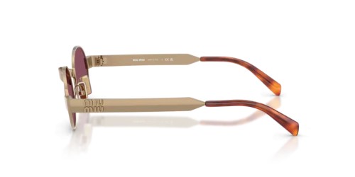MIU MIU MU B51S - 7OE30Y - 47 Okulary przeciwsłoneczne Brąz Owalny