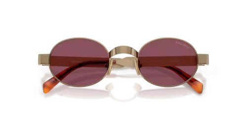 MIU MIU MU B51S - 7OE30Y - 47 Okulary przeciwsłoneczne Brąz Owalny
