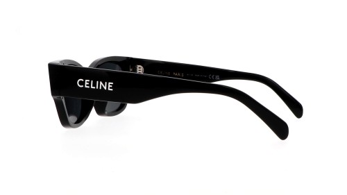 Celine CL40197U L - 01A - 54 Okulary przeciwsłoneczne Czarny Kanciaste