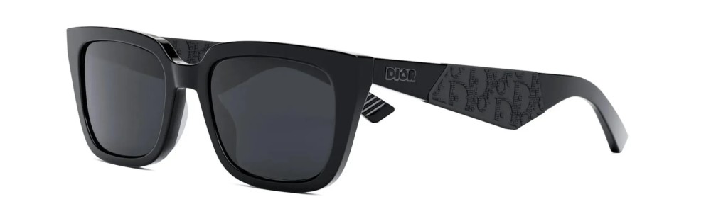 Dior DIOR B27 S2I - 10A0 A - 55 Okulary przeciwsłoneczne Czarny Kanciaste