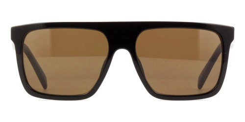 Celine CL40209I - 01E - 57 Okulary przeciwsłoneczne Czarny Płaska góra