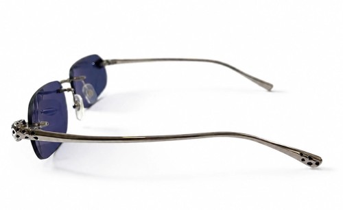 Cartier CT0494O with Custom Lens - 002 - 55 Okulary przeciwsłoneczne Srebrny Zaokrąglony