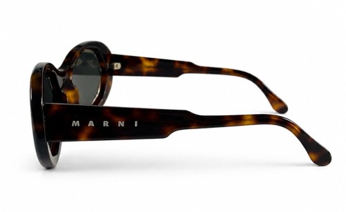 Marni P6P Marni Mount Bromo - 55 Okulary przeciwsłoneczne Havanna Owalny