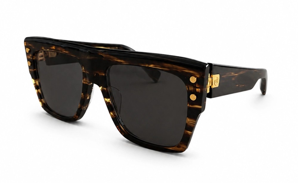 Balmain BPS-100 B-I - B - 56 Okulary przeciwsłoneczne Havanna Kwadratowy