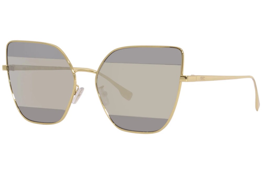 Fendi FE40015U - 30C - 61 Okulary przeciwsłoneczne Złoty Motyl