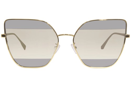 Fendi FE40015U - 30C - 61 Okulary przeciwsłoneczne Złoty Motyl