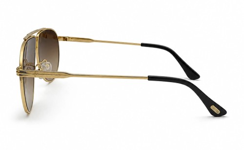 Tom Ford FT0825 RILEY-02 - 28B - 61 Okulary przeciwsłoneczne Złoty Pilotki (aviator)