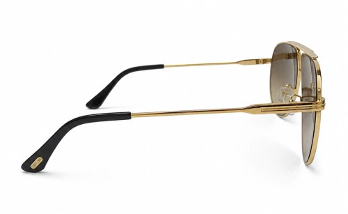 Tom Ford FT0825 RILEY-02 - 28B - 61 Okulary przeciwsłoneczne Złoty Pilotki (aviator)