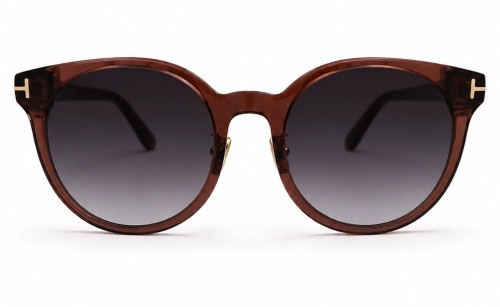 Tom Ford FT1134-K ECO - 45B - 55 Okulary przeciwsłoneczne Brązowy Zaokrąglony