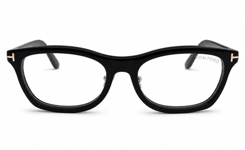 Tom Ford TF6074-D-B ECO - 001 - 53 - Z SOCZEWKAMI Z FILTREM ŚWIATŁA NIEBIESKO-FIOLETOWEGO Oprawki korekcyjne Czarny Kanciaste