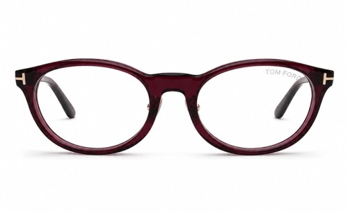Tom Ford TF6075-D-B ECO - 069 - 50 - Z SOCZEWKAMI Z FILTREM ŚWIATŁA NIEBIESKO-FIOLETOWEGO Oprawki korekcyjne Owalny
