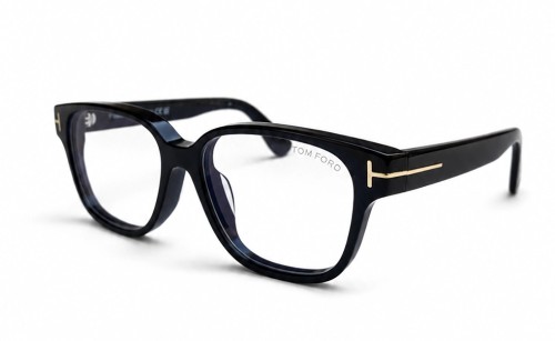 Tom Ford - Oprawki korekcyjne - TF6071-D-B ECO - 001 - 54 - Z SOCZEWKAMI Z FILTREM ŚWIATŁA NIEBIESKO-FIOLETOWEGO