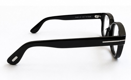 Tom Ford TF6071-D-B ECO - 001 - 54 - Z SOCZEWKAMI Z FILTREM ŚWIATŁA NIEBIESKO-FIOLETOWEGO Oprawki korekcyjne Czarny Kanciaste
