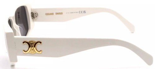 Celine CL40227U - 25A - 63 Okulary przeciwsłoneczne Biały Kanciaste
