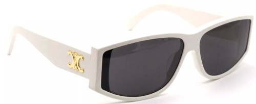 Celine CL40227U - 25A - 63 Okulary przeciwsłoneczne Biały Kanciaste
