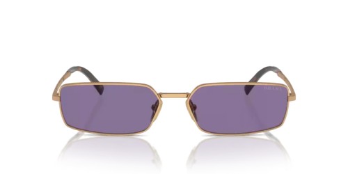 PRADA PR A60S - 7OE01O - 59 Okulary przeciwsłoneczne Brąz Prostokątny