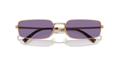 PRADA PR A60S - 7OE01O - 59 Okulary przeciwsłoneczne Brąz Prostokątny
