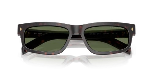 PRADA PR B11S - 17N20G - 57 - Z SOCZEWKAMI POLARYZACYJNYMI Okulary przeciwsłoneczne Prostokątny