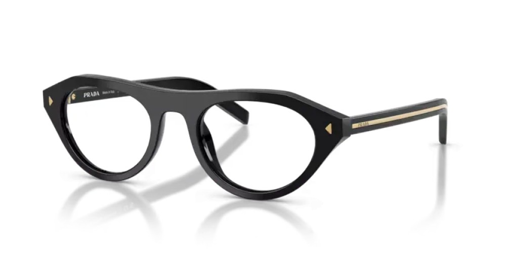 PRADA PR B15S - 16K60K - 51 - Z SOCZEWKAMI Z FILTREM ŚWIATŁA NIEBIESKO-FIOLETOWEGO Okulary przeciwsłoneczne Czarny